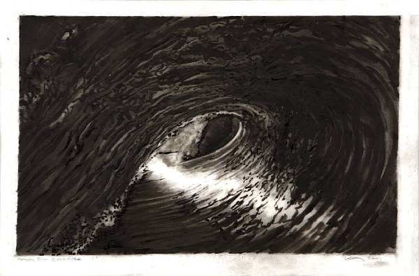 Appraisal: Robert Longo American born Study for Black Tube signed and