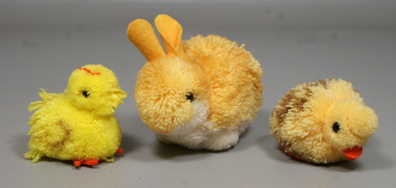 Appraisal: Steiff Pom Pom animals including chicks with ear tag and