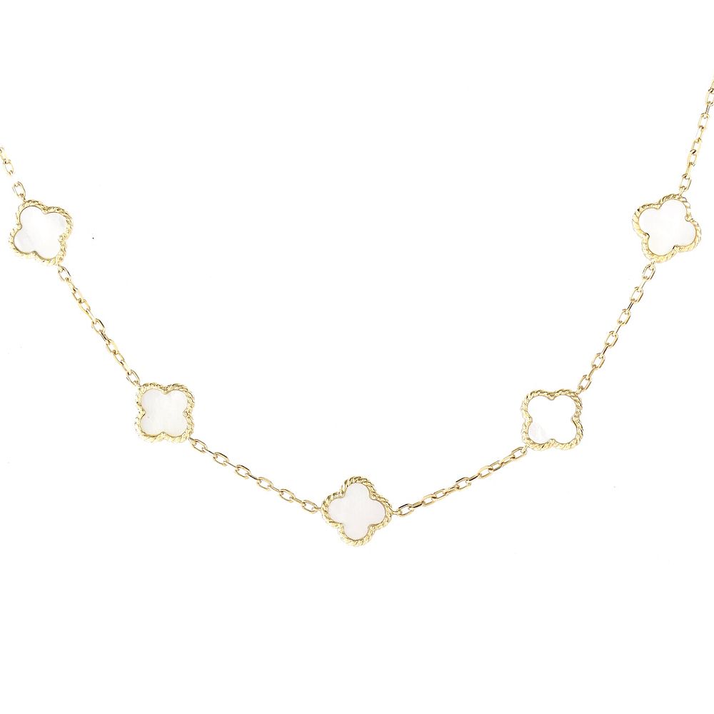 Appraisal: VCA style Alhambra Necklace Van Cleef Arpels style Karat Yellow