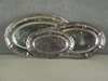 Appraisal: PLATTERS - Set of three graduated Sheffield plated serving platters