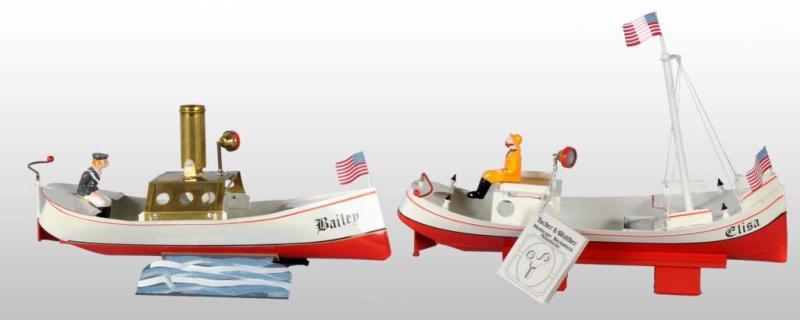 Appraisal: Lot of Tucher Walther Steam Boats Description Limited edition modern