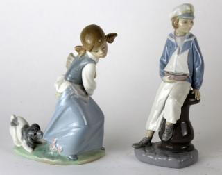 Appraisal: Lot of Lladro porcelain figurines Lot of Lladro porcelain figurines