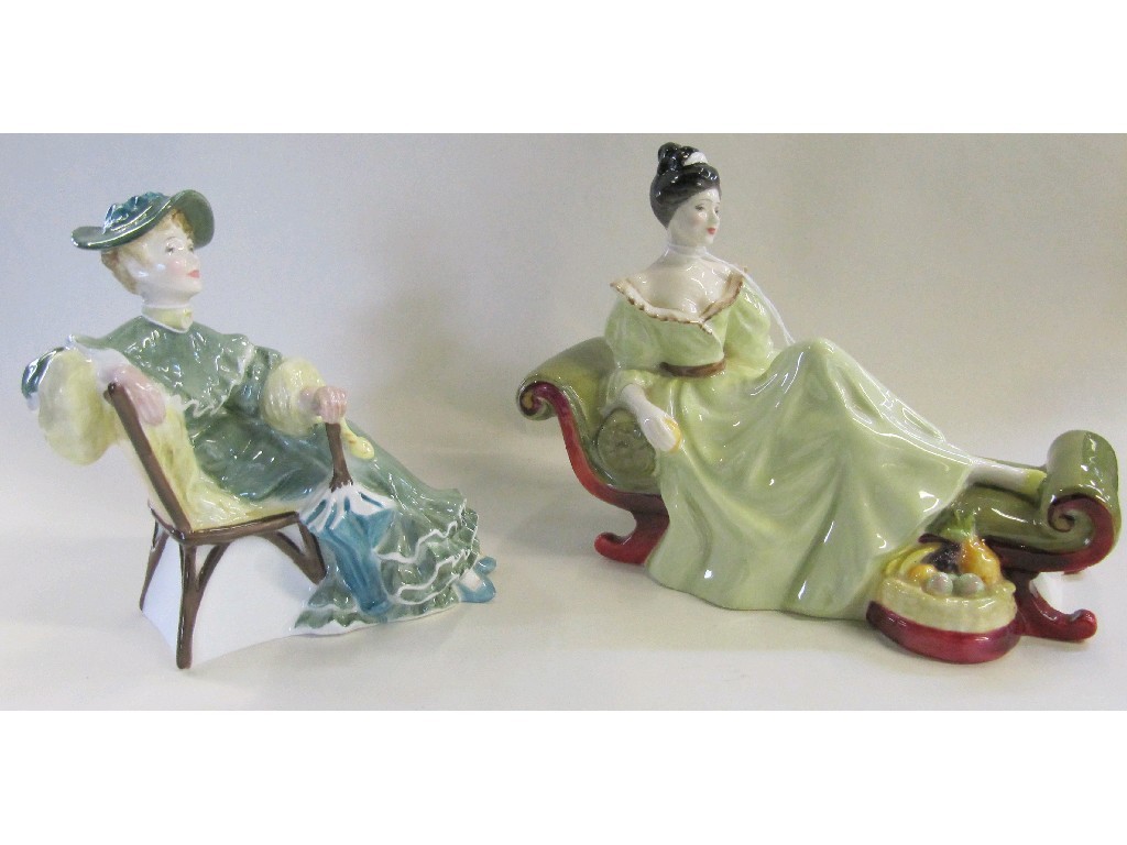 Appraisal: Two Royal Doulton figures 'At Ease' HN and 'Ascot' HN