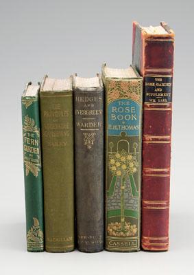 Appraisal: Five books horticulture th century works by William Paul H