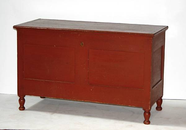 Appraisal: A Federal red painted pine chest first quarter th century