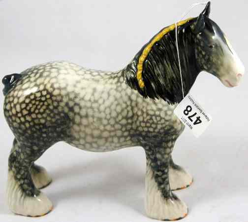 Appraisal: Beswick Early Shire Mare in Rocking Horse Grey in early