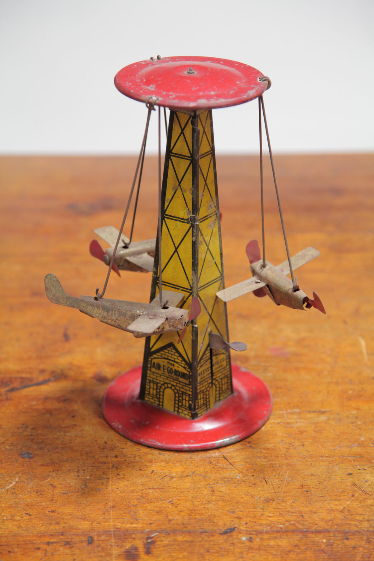 Appraisal: REEVES ''AIR-E-GO-ROUND'' Connecticut mid th century Tin lithographed tower with