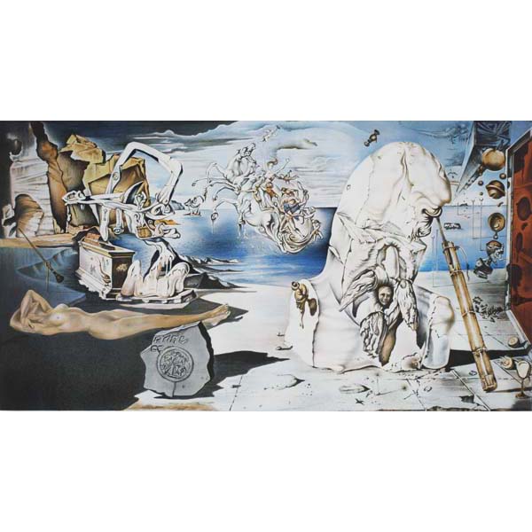 Appraisal: Salvador DaliSpanish - Apotheosis of HomerLithograph on paperFramed surreal dreamscape