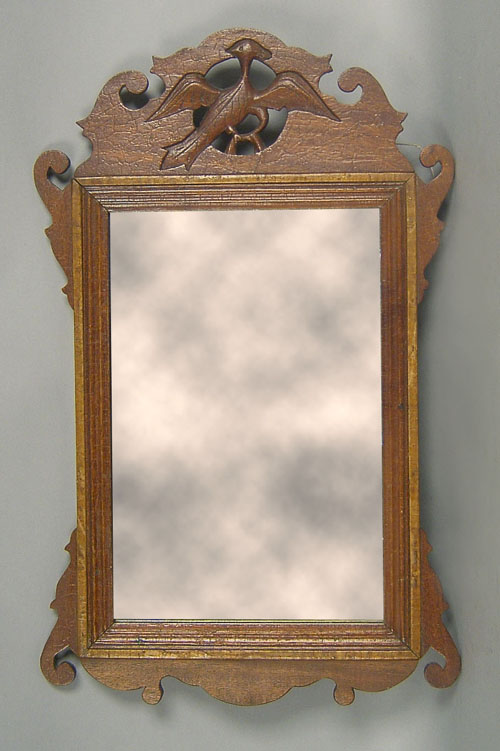 Appraisal: Chippendale style mirror h