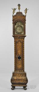 Appraisal: Jan Koogje Marquetry Bombe Longcase Clock Wormrerver Netherlands c the