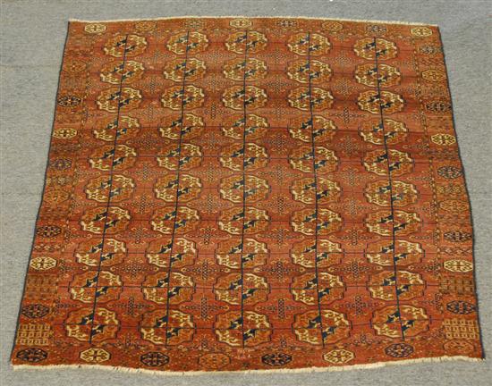 Appraisal: TEKKE RUG Turkestan late th century feet inches x feet