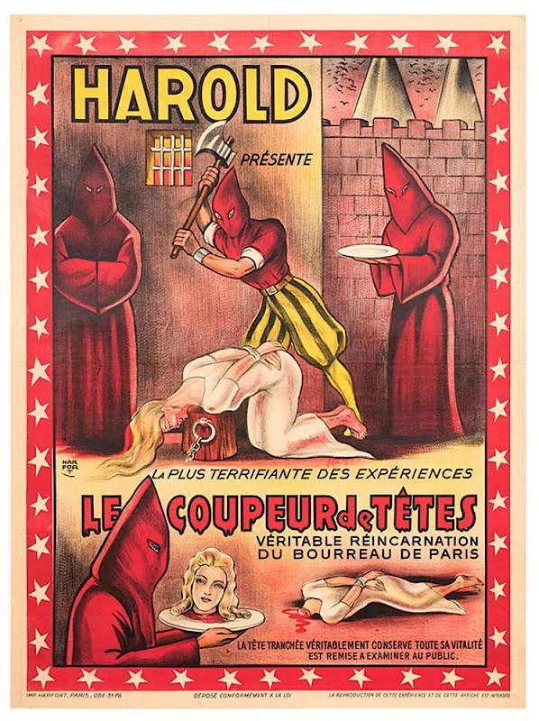 Appraisal: Harold Presente Le Coupeur de Tetes Harold Harold Presente Le