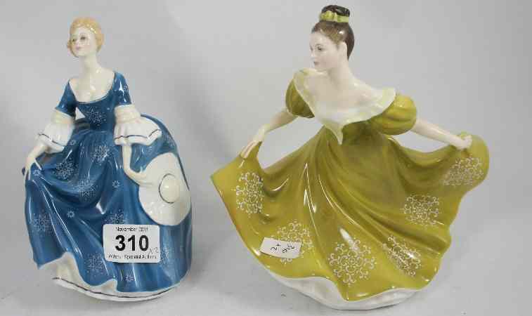 Appraisal: Royal Doulton Figures Hilary HN and Lynn HN seconds