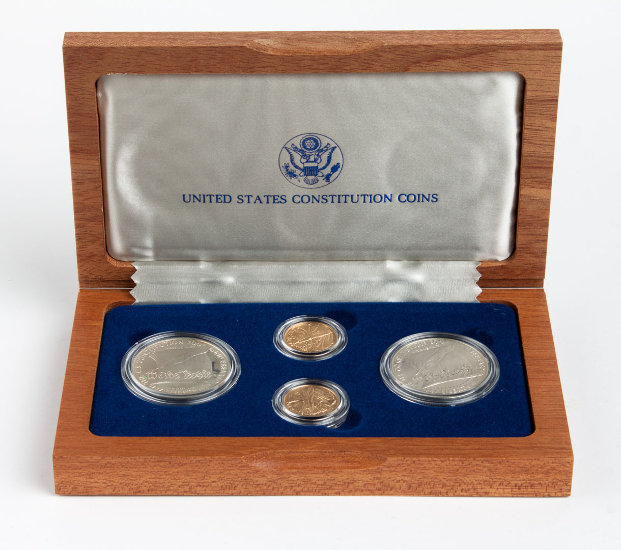 Appraisal: U S Constitution commemorative four-coin set Proof and Uncirculated in