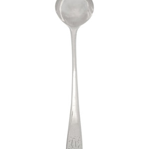 Appraisal: A George III Silver Condiment Ladle George Smith III London