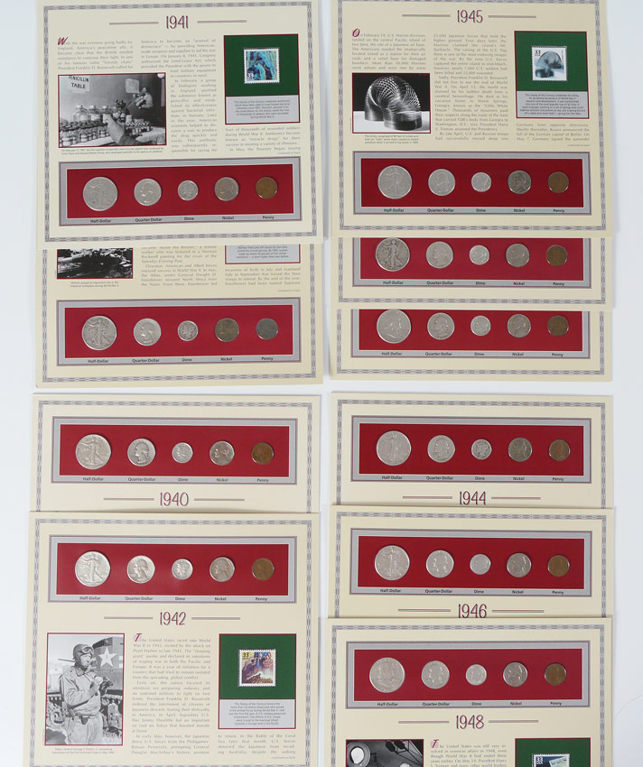 Appraisal: 'S COLLECTOR COIN PANELS From the Postal Commemorative Society half