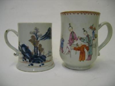 Appraisal: A LARGE CHINESE PORCELAIN TANKARD th century of mild baluster