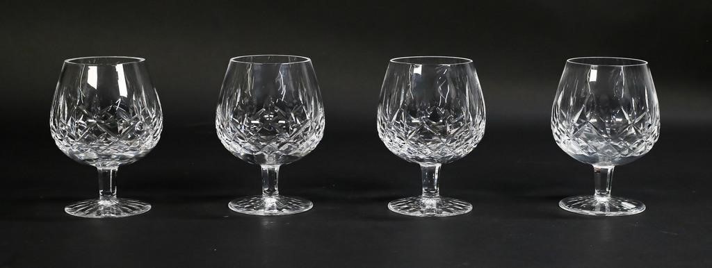 Appraisal: Set of Waterford Lismore pattern crystal brandy snifters Each H