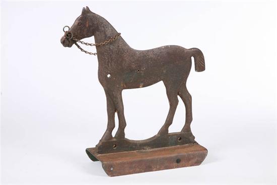 Appraisal: WINDMILL WEIGHT By Dempster Mill Cast horse with a cast