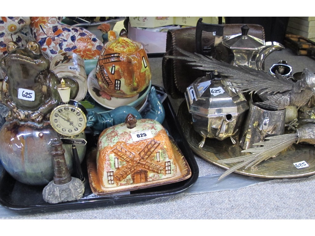 Appraisal: Lot comprising tray of assorted ceramics - EPNS and a