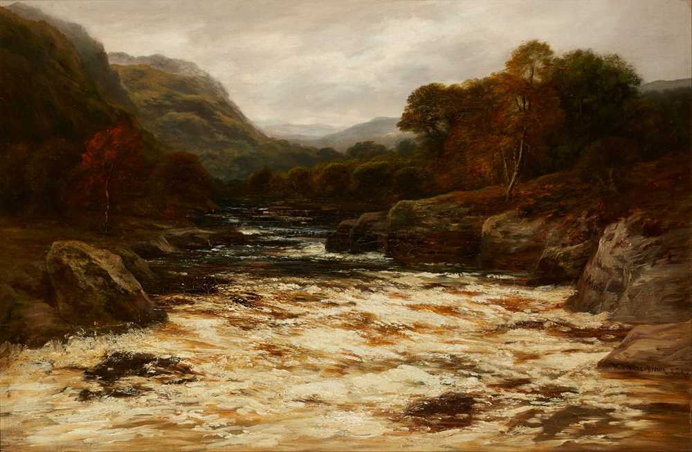 Appraisal: WILLIAM BEATTIE BROWN R S A SCOTTISH - HIGHLAND RIVER