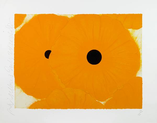 Appraisal: Donald Sultan American born Six Yellows May Screenprint in colors