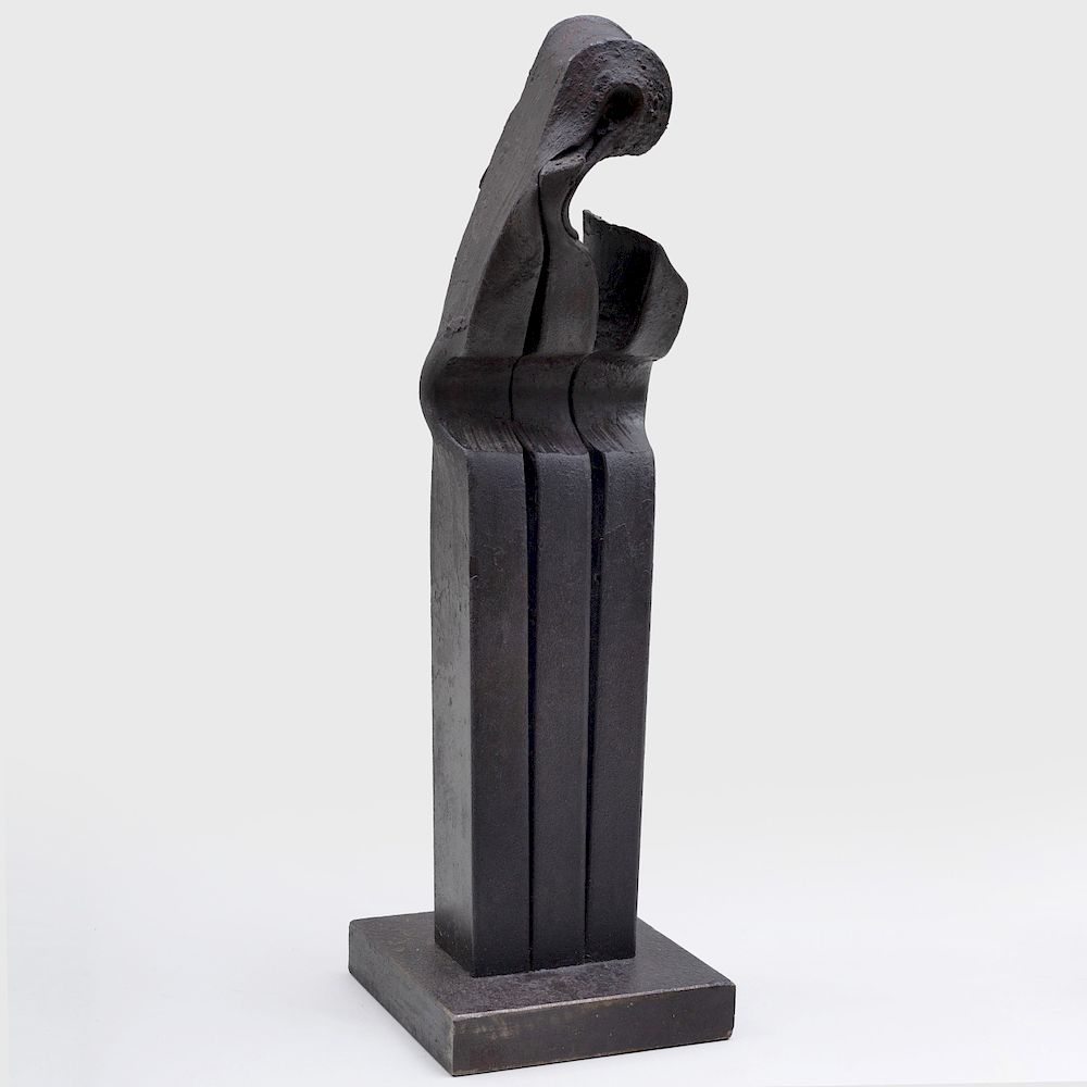 Appraisal: Alain Kirili b Untitled Forged iron signed with initials 'AK'