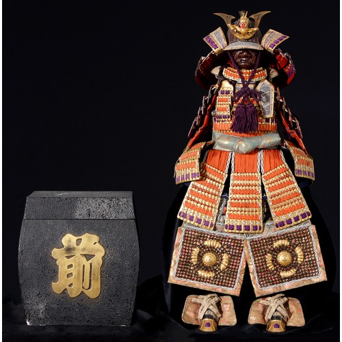 Appraisal: A Japanese Boy's festival armour Taisho or Showa period including