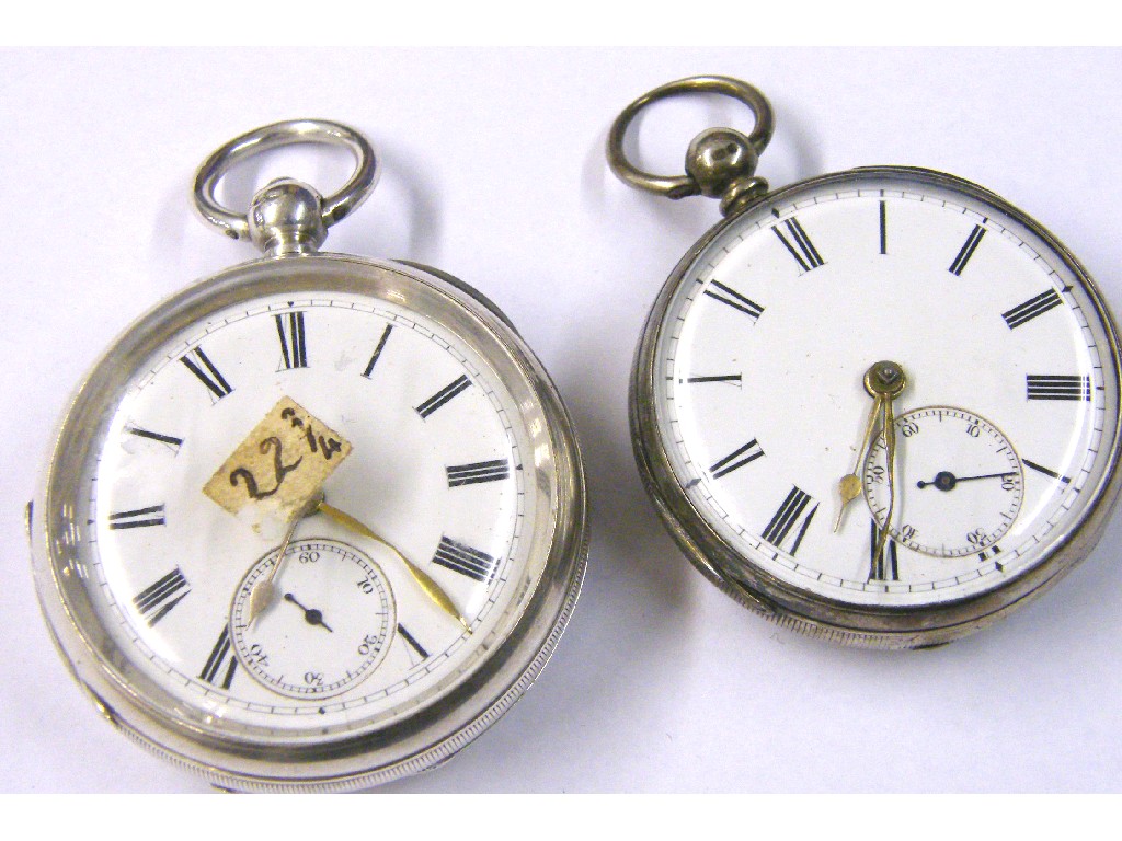 Appraisal: J W Benson silver fusee lever pocket watch hallmarked London