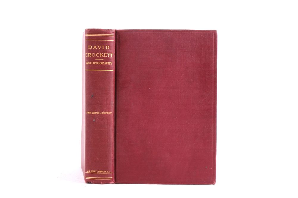 Appraisal: The Life of David Crockett Autobiography For your consideration is