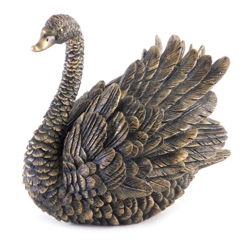 Appraisal: A thC Leonardo collection resin figure of a swan