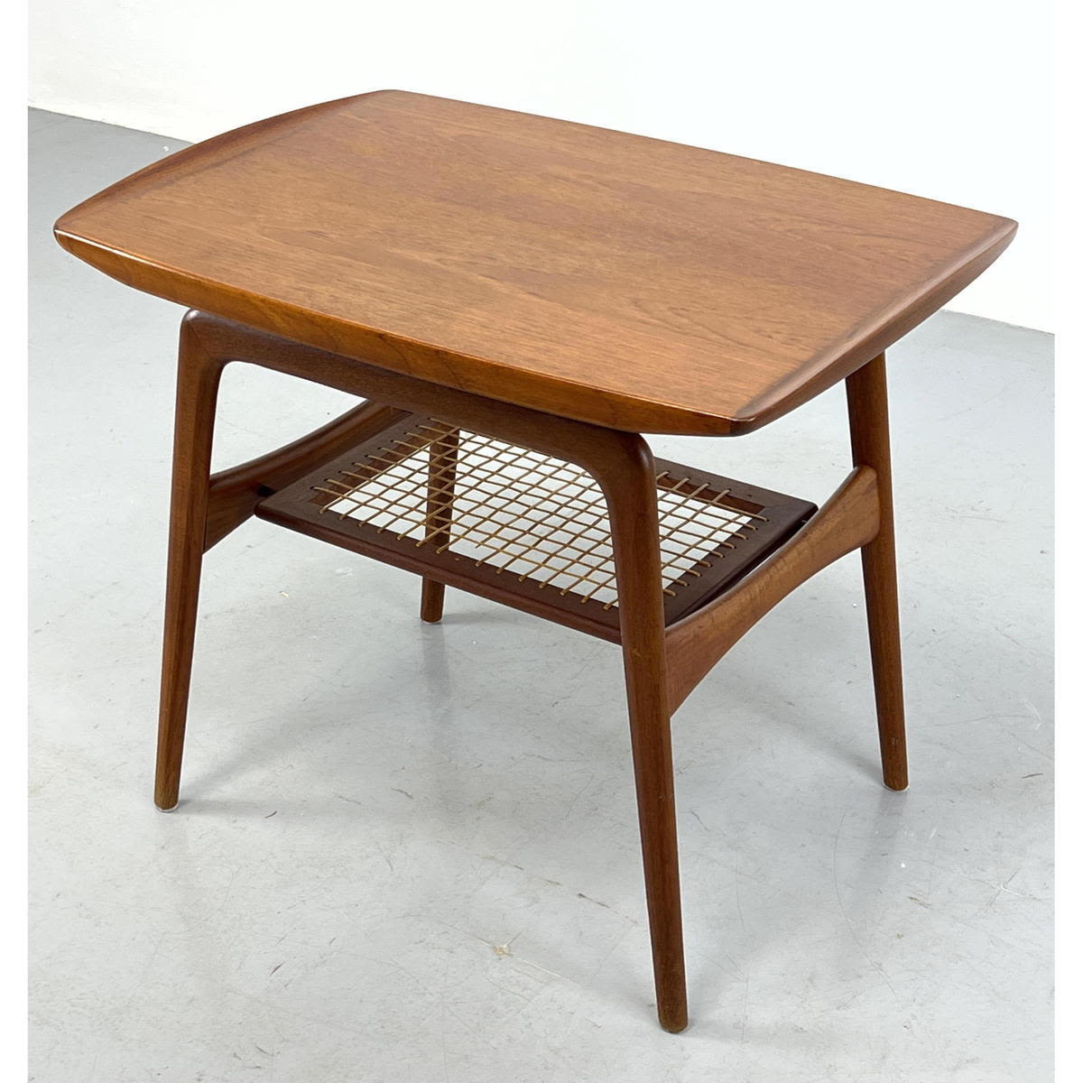 Appraisal: ARNE HOVMAND OLSEN for Mogens Kohd side table with cane