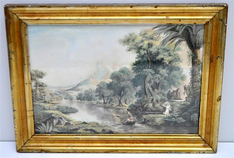 Appraisal: TH C WATERCOLOR AFTER THOMAS COLE - YOUTH Allegory Watercolor