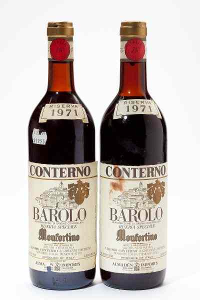 Appraisal: BaroloGiacomo Conterno Riserva Speciale Monfortino bottles bn ts lbsl ssosAcquired