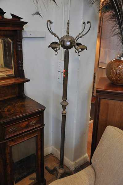 Appraisal: A CONTINENTAL STYLE BRASS HAT STAND