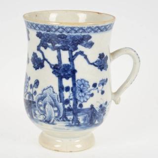 Appraisal: Chinese Export blue and white porcelain mug th th c