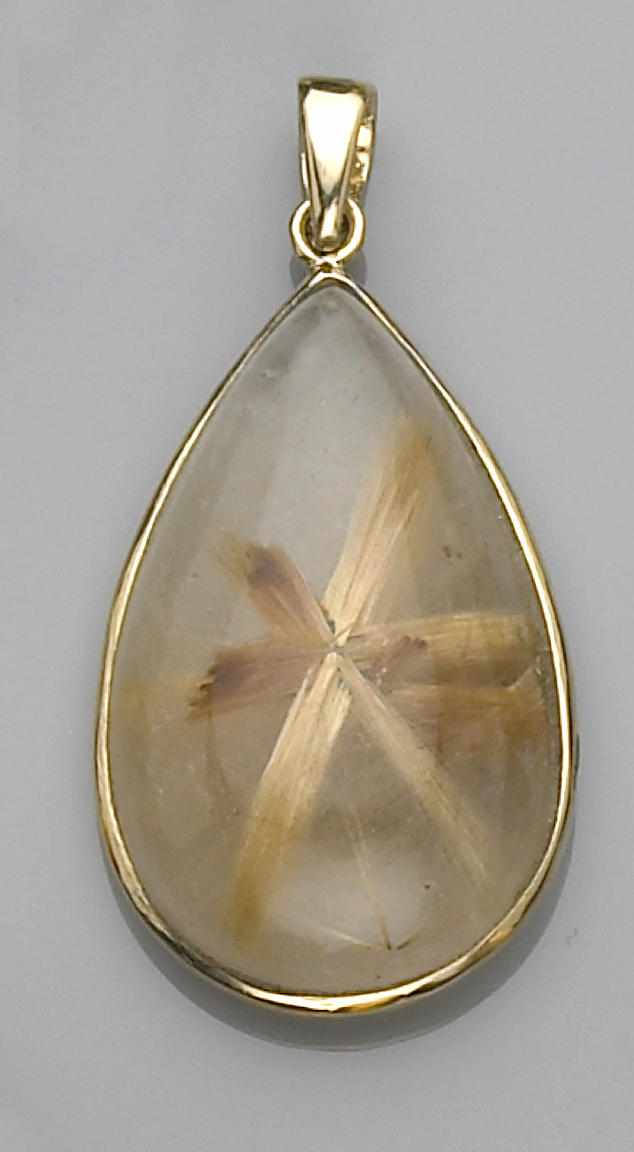 Appraisal: Property of a Seattle Private Collector Rutile-in-Quartz Pendant A classic