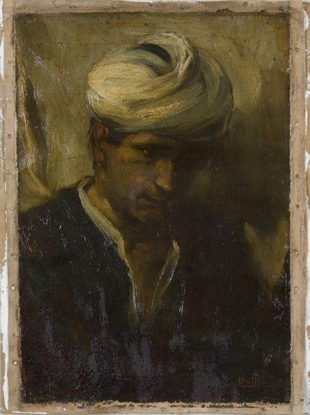 Appraisal: Ballytun Continental th c Man with Turban oil on canvas