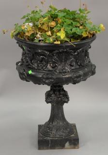 Appraisal: Victorian iron urn ht in Victorian iron urn ht in