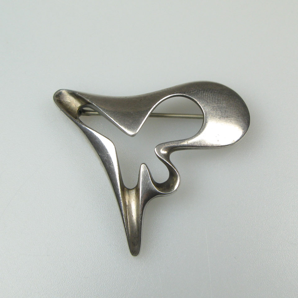 Appraisal: Gerog Jensen Danish Sterling Silver Brooch post Designer Henning Koppel