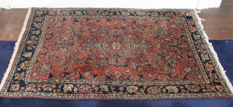 Appraisal: Hand-Tied Sarouk Area Rug cotton base x