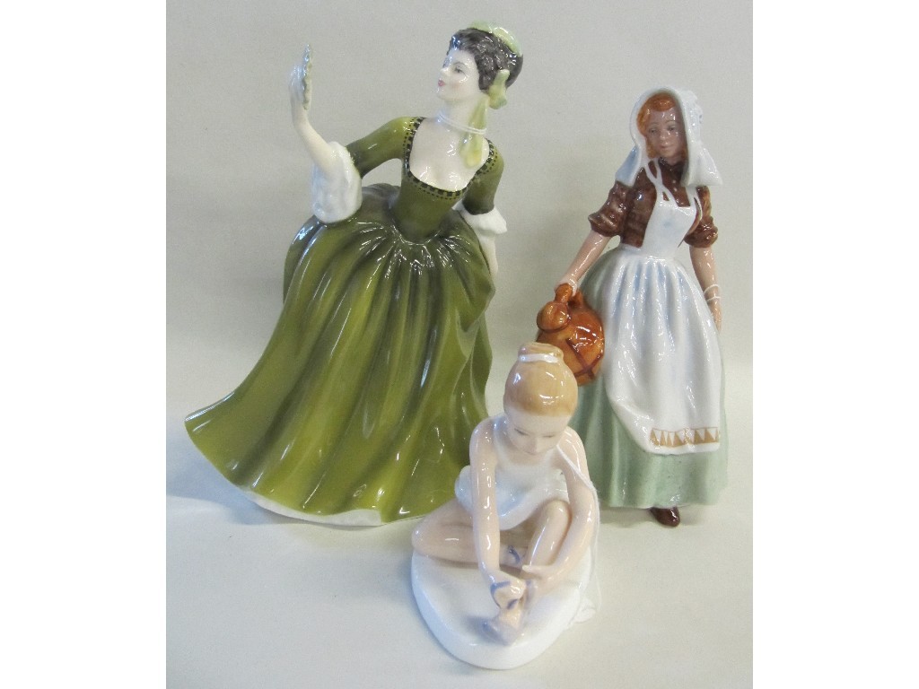 Appraisal: Three Doulton figures Ballet Shoes The Milkmaid HN and Simone