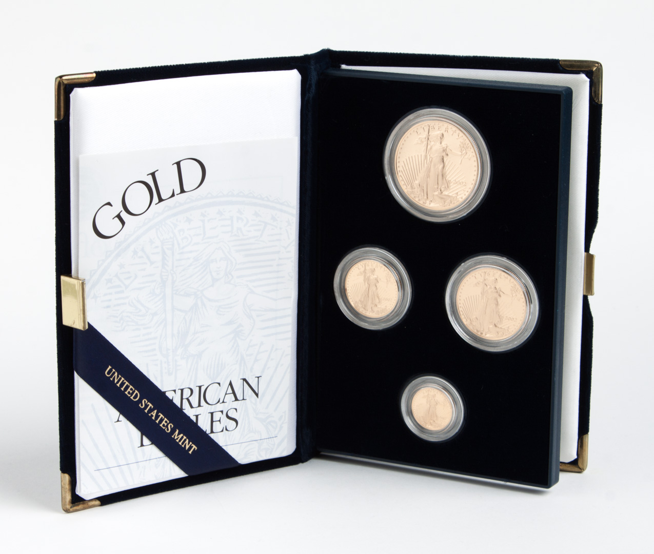 Appraisal: U S American Eagle gold proof set in original boxes