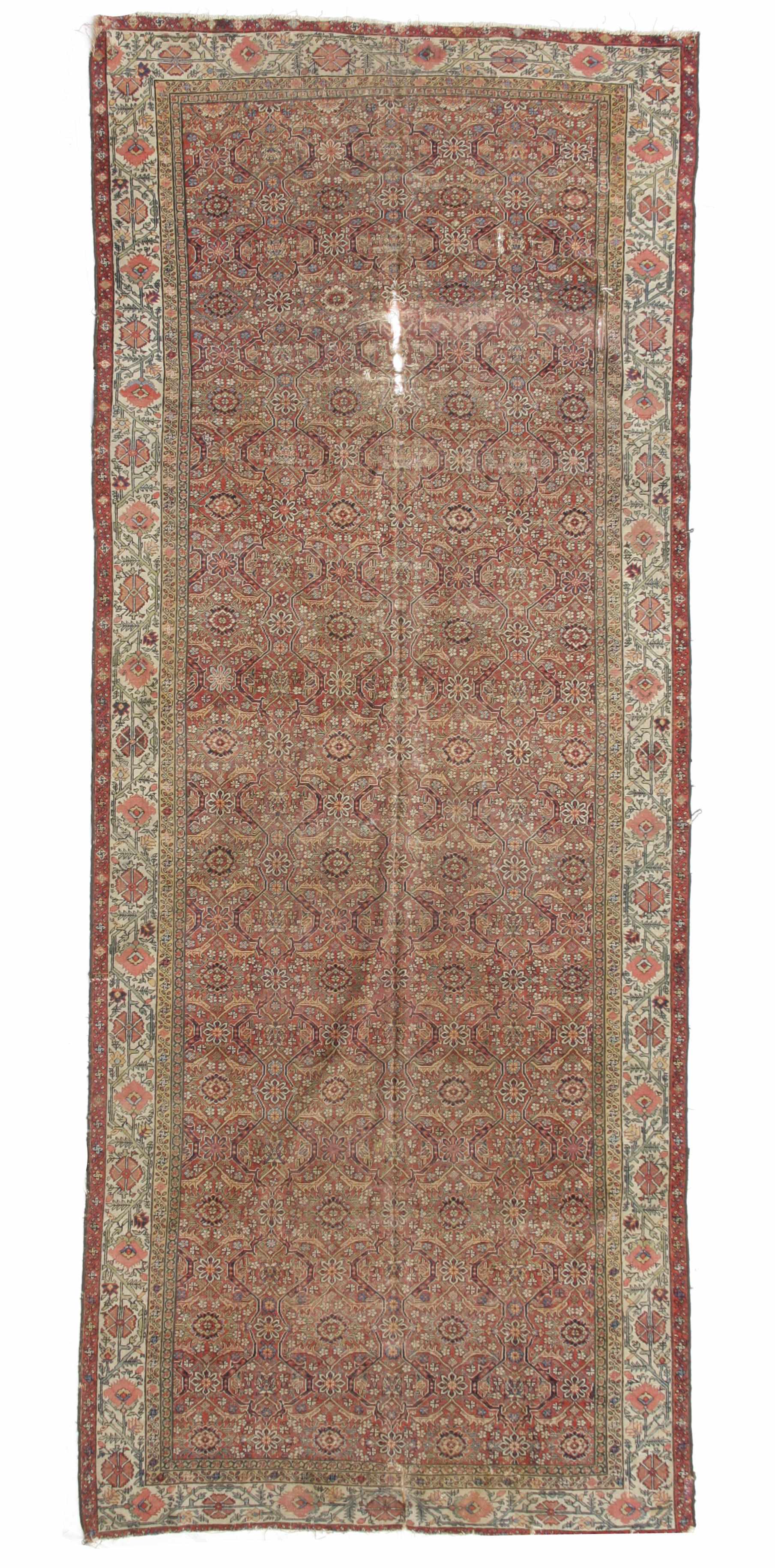 Appraisal: A Fereghan long carpet size approximately ft in x ft