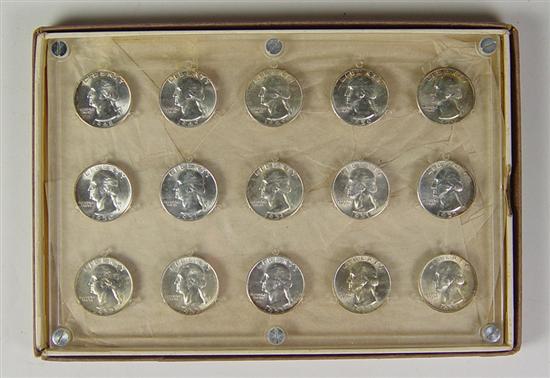 Appraisal: Consecutive Dates MM of Uncirculated Washington Quarters Dates begin with