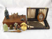 Appraisal: A small number of various items including a plated Torah