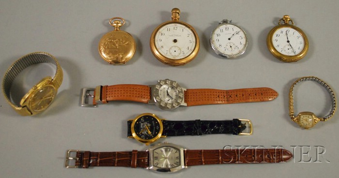 Appraisal: Group of Pocket and Fashion Watches including four Waltham pocket