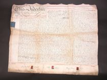 Appraisal: Vellum Indenture C Vellum indenture document is dated c This