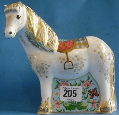 Appraisal: Royal Crown Derby Paperweight Shetland Pony limited edition boxed with