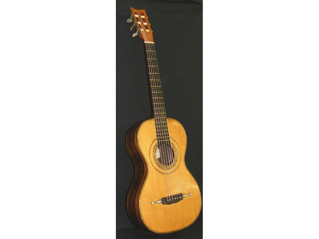 Appraisal: Parlour guitar by and labelled G L Panormo the original